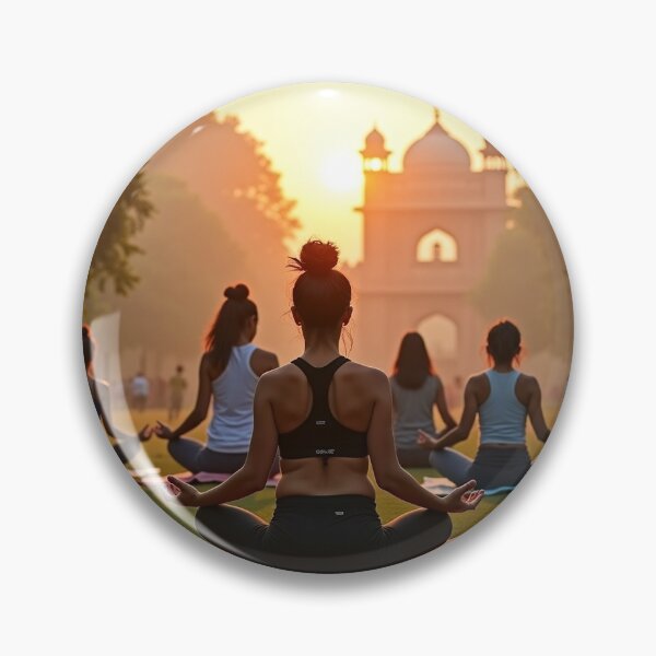 Item preview, Sunrise Yoga at Lodhi Garden – Serene & Modern Vibes designed and sold by Srahul.