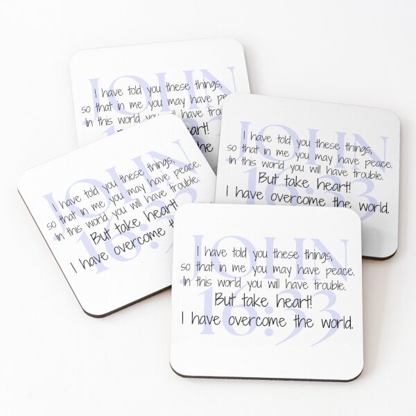 Item preview, John 16:33 Bible Verse designed and sold by call-emily.