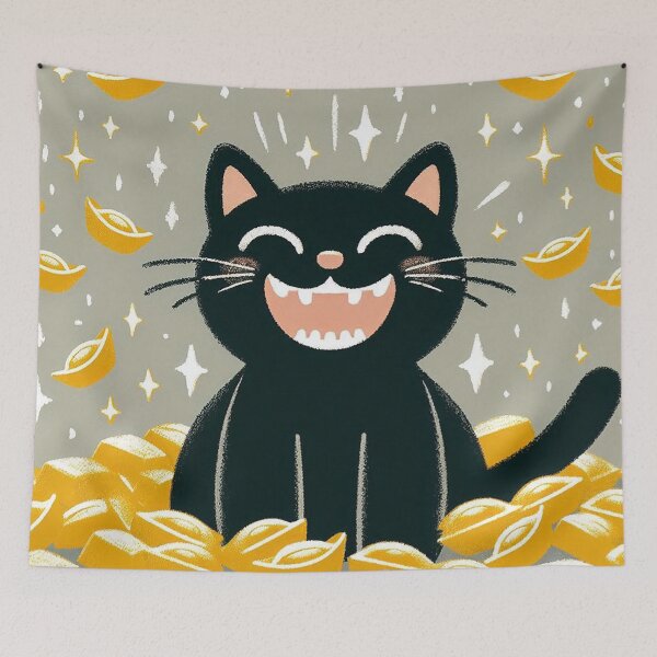 Item preview, Cat's Gold Coin Mountain designed and sold by zzz888.