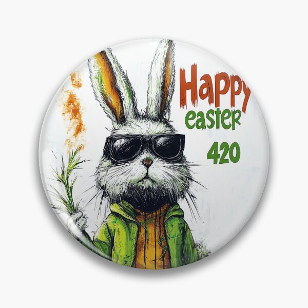 Item preview, Happy Easter 420 Easter Bunny designed and sold by ZombiOctopi.