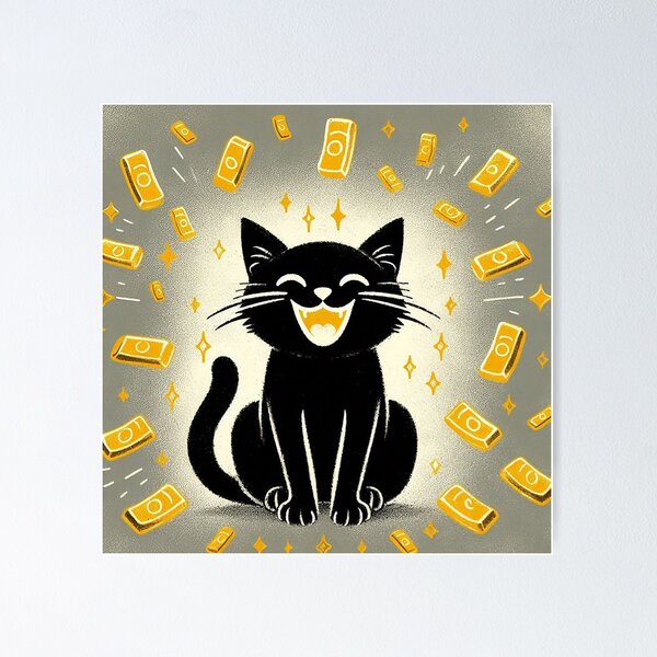 Item preview, Laughing Cat's Golden Shower designed and sold by zzz888.