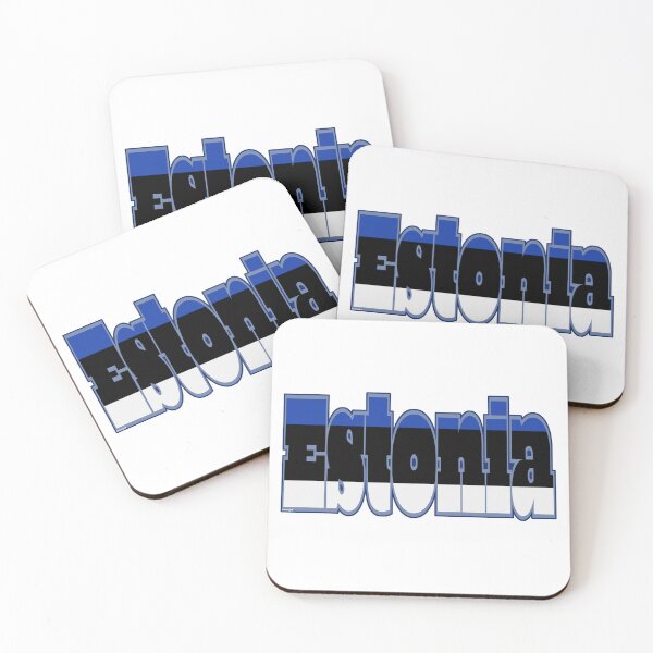 Item preview, Estonia Font with Estonian Flag designed and sold by Havocgirl.