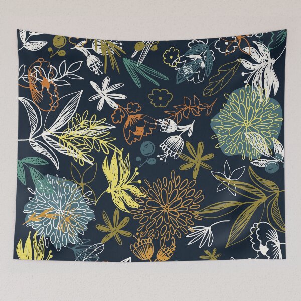 Item preview, Artistic Seamless Flowery Pattern designed and sold by moodboardhaven.