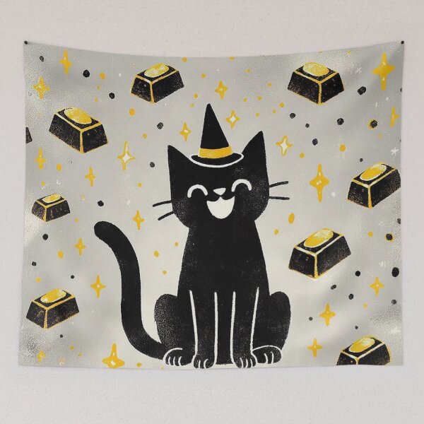 Item preview, Bewitched Black Cat Fortune designed and sold by zzz888.