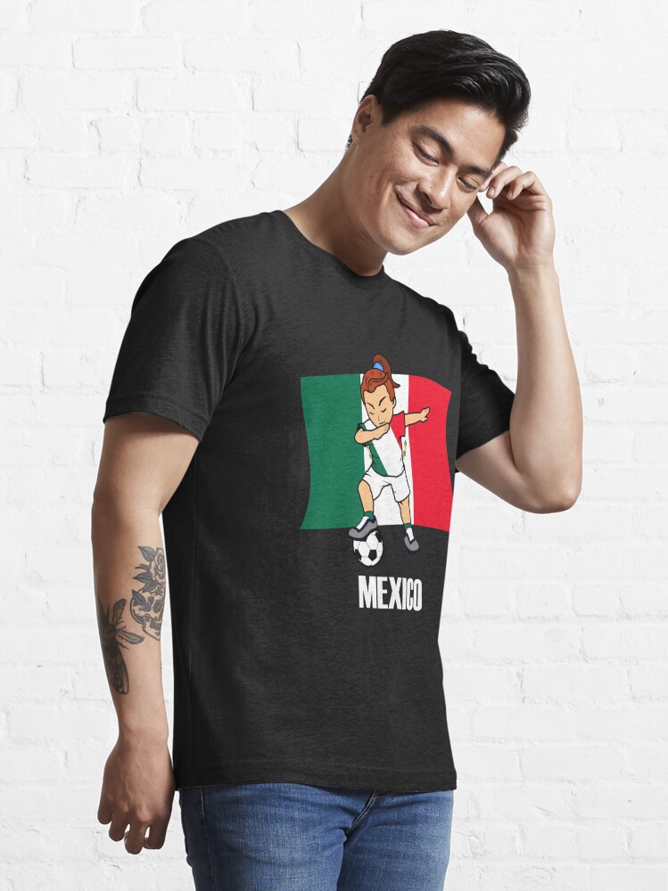 Dabbing Soccer Girl Mexican Soccer Jersey Shirt Mexico Flag Essential T- Shirt for Sale by CreativeStrike