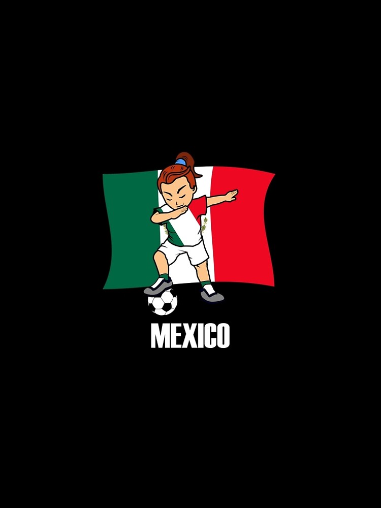 Dabbing Soccer Girl Mexican Soccer Jersey Shirt Mexico Flag Essential T- Shirt for Sale by CreativeStrike