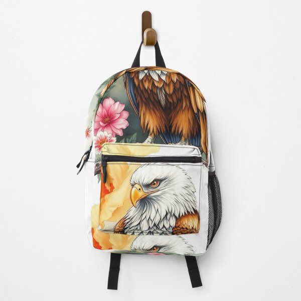 Item preview, Majestic Bald Eagle Spring Floral designed and sold by purplesensation.