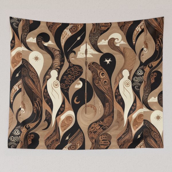 Item preview, Māori Spiritual Flow – Figurative Kites in Motion designed and sold by Wiredart.