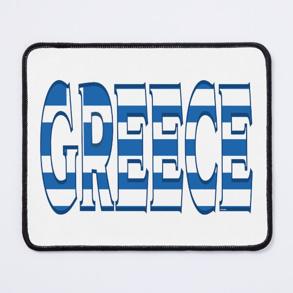 Item preview, Greece Font with Greek Flag designed and sold by Havocgirl.