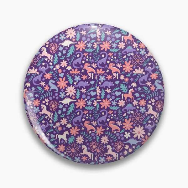 Item preview, Dinosaurs And Unicorns On Purple designed and sold by Masonixem.