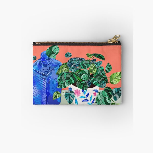 Item preview, A Still Life Moment, Bottle Botanical Plants Illustration, Drawing Eclectic Bohemian, Contemporary Colorful Glassware Painting, Vintage Boho Plant Pot designed and sold by 83oranges.com.