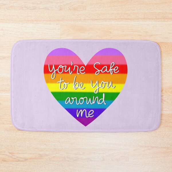 Item preview, You’re safe with me. Rainbow Heart Ally designed and sold by nukartDesigns.