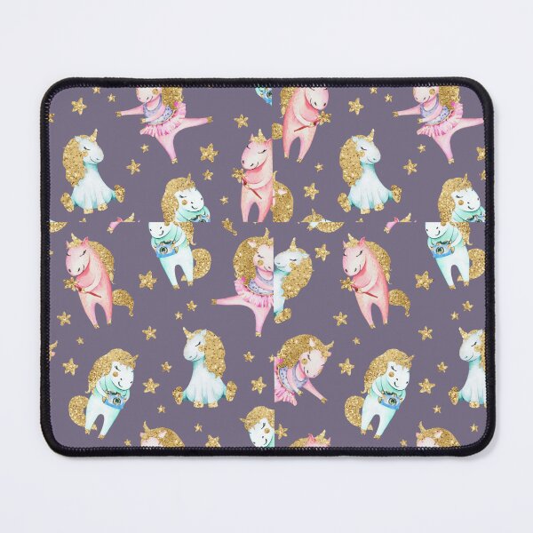 Item preview, Elegant Pink Teal Faux Gold Magical Unicorns designed and sold by Masonixem.