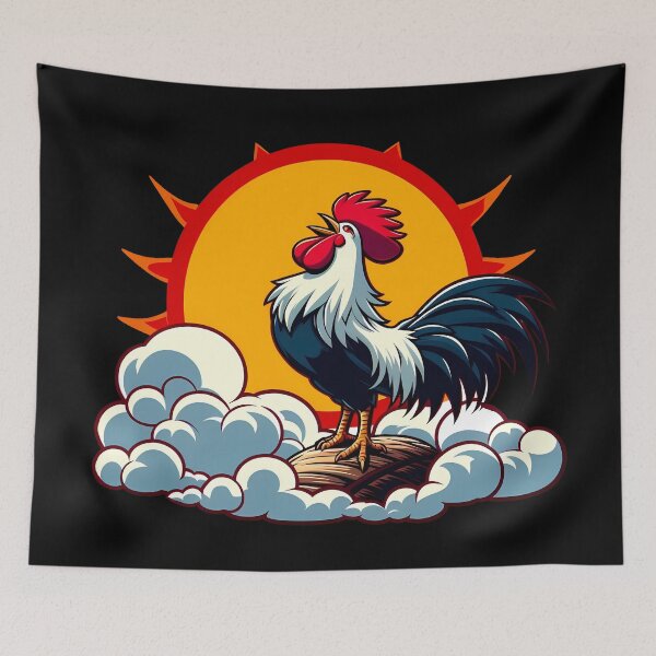 Item preview, Retro Rooster designed and sold by Funny Vintage Stickers And T-Shirts.