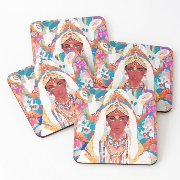 Item preview, Her Highness, Royal Princess Royalty Queen, Boss Lady Brown Girl Boss, Bohemian Eclectic Heir Empower Portrait designed and sold by 83oranges.com.
