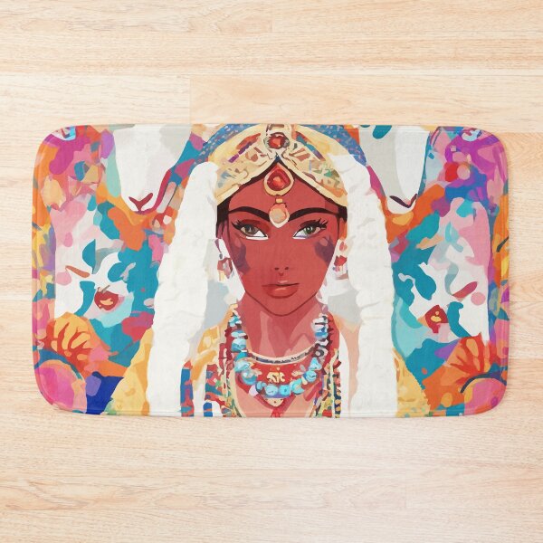 Item preview, Her Highness, Royal Princess Royalty Queen, Boss Lady Brown Girl Boss, Bohemian Eclectic Heir Empower Portrait designed and sold by 83oranges.com.