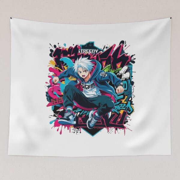 Item preview, Streetwear Anime Fusion: "Streedy" Urban Style designed and sold by artistmagicshop.