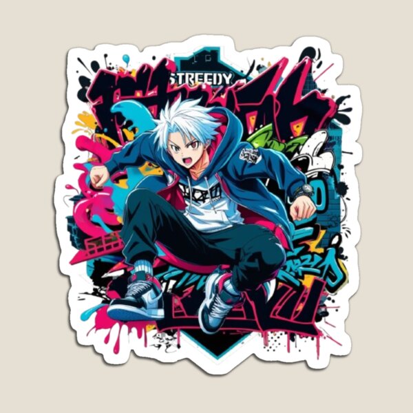Item preview, Streetwear Anime Fusion: "Streedy" Urban Style designed and sold by artistmagicshop.