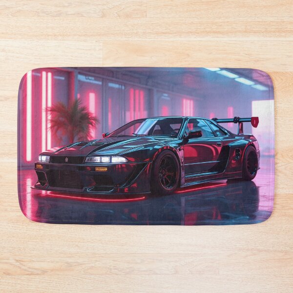Artikelvorschau, Cyberpunk Kunst eines futuristischen Nissan entworfen und verkauft von Salimgor Hangaround Music.