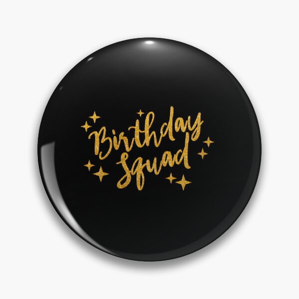 Item preview, Birthday Squad – Glitter Gold Party Crew  designed and sold by DXINERZ.