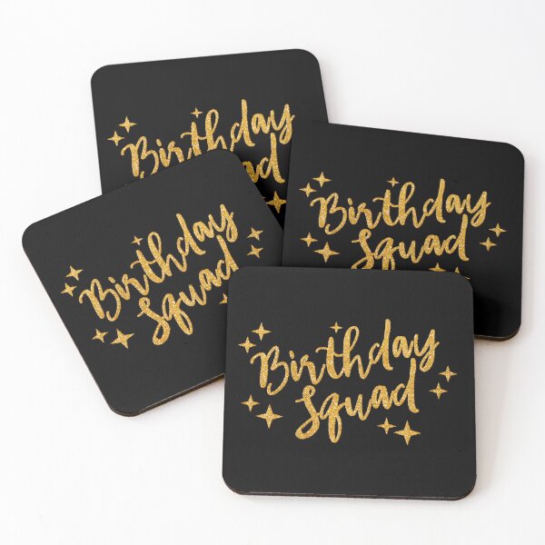 Item preview, Birthday Squad – Glitter Gold Party Crew  designed and sold by DXINERZ.