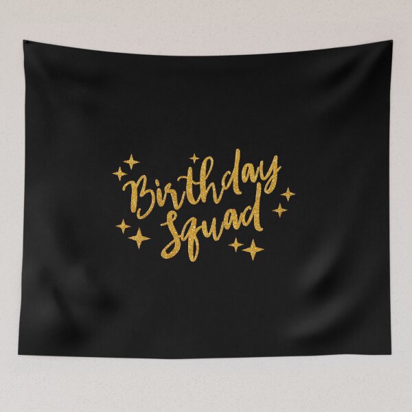 Item preview, Birthday Squad – Glitter Gold Party Crew  designed and sold by DXINERZ.