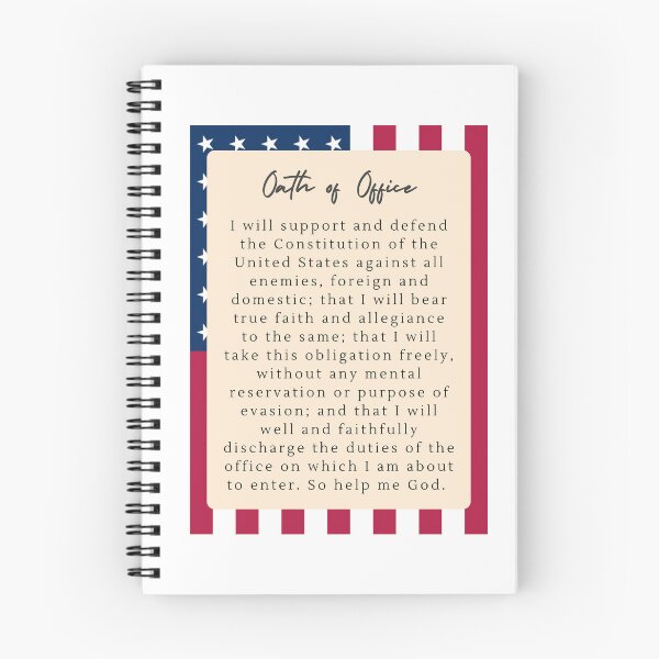 Item preview, Oath of Office with Flag Background designed and sold by anne-dromeda.