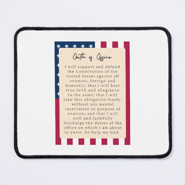 Item preview, Oath of Office with Flag Background designed and sold by anne-dromeda.