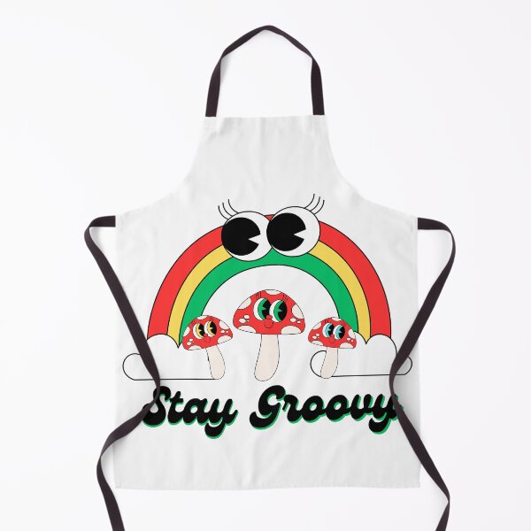 Item preview, Stay Groovy – Retro Mushroom & Rainbow Aesthetic designed and sold by printogoal.