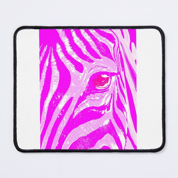 Item preview, Pink zebra ink print of a zebra's face, eye and ears designed and sold by Nnone.