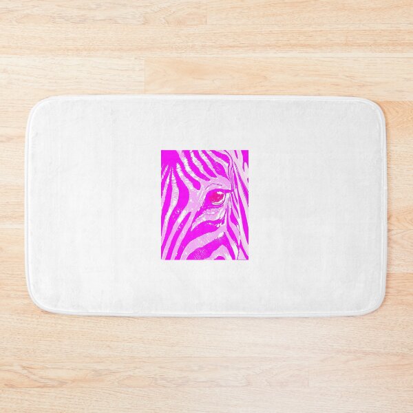 Item preview, Pink zebra ink print of a zebra's face, eye and ears designed and sold by Nnone.