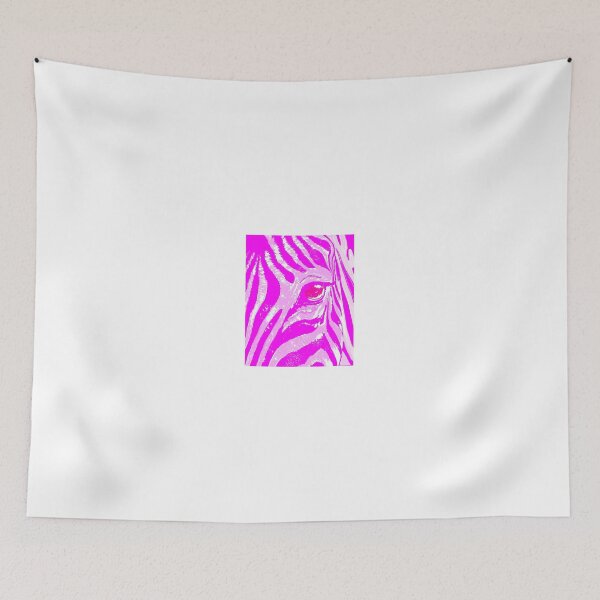 Item preview, Pink zebra ink print of a zebra's face, eye and ears designed and sold by Nnone.