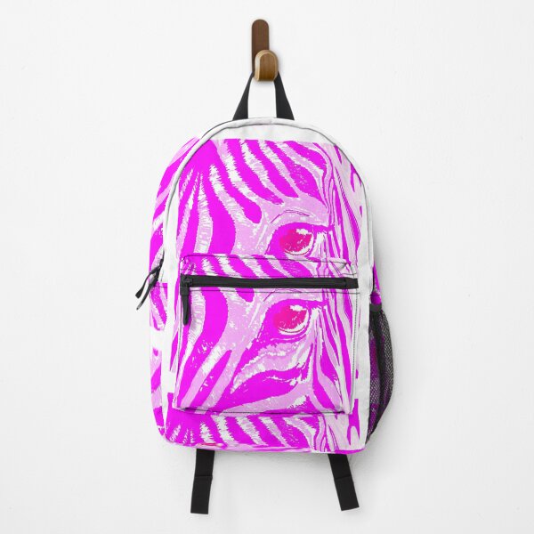 Item preview, Pink zebra ink print of a zebra's face, eye and ears designed and sold by Nnone.