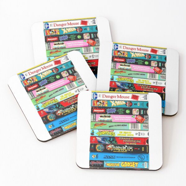 Item preview, Classic Kids Cartoons - Vintage VHS Spines  designed and sold by Mr Mustard Prints.