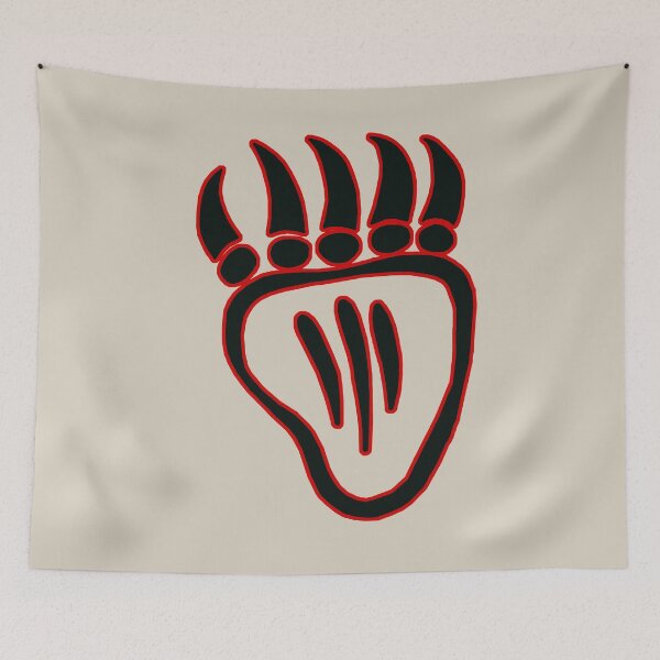 Item preview, Native American Inspired Bear Claw Foot Black designed and sold by Havocgirl.