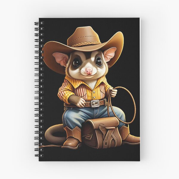 Item preview, Funny Cute Cowboy Sugar Glider designed and sold by PixelStoneDesign .