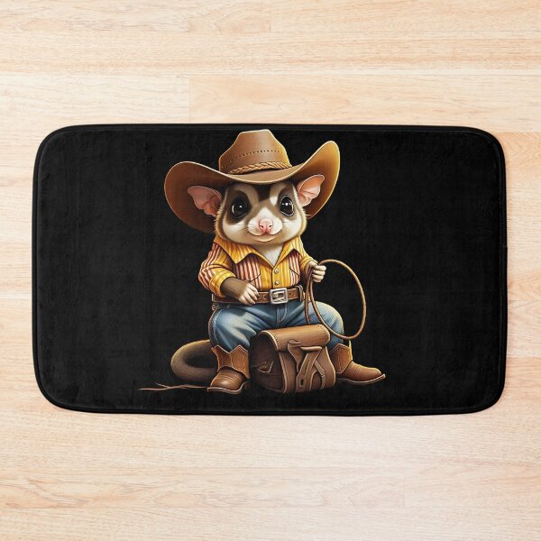Item preview, Funny Cute Cowboy Sugar Glider designed and sold by PixelStoneDesign .