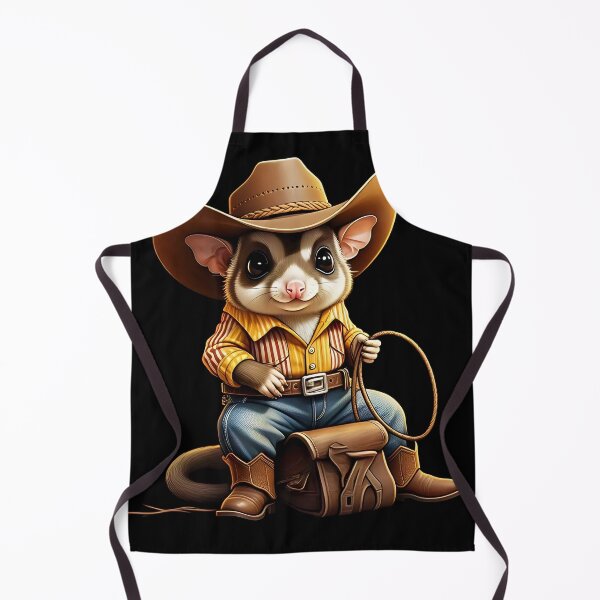 Item preview, Funny Cute Cowboy Sugar Glider designed and sold by PixelStoneDesign .