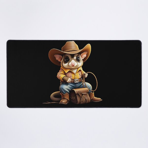 Item preview, Funny Cute Cowboy Sugar Glider designed and sold by PixelStoneDesign .