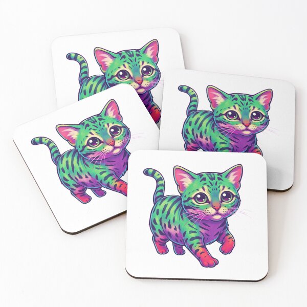 Item preview, Synthwave Cat designed and sold by Tw1nsAIArt.