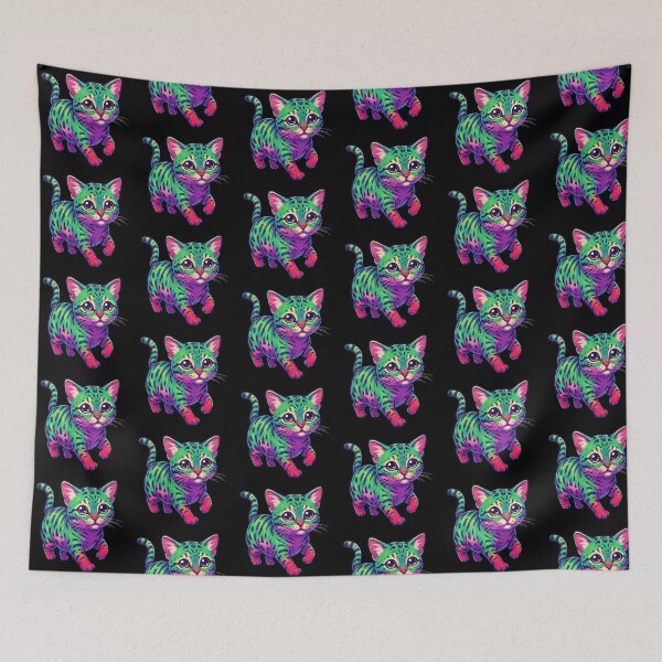 Item preview, Synthwave Cat designed and sold by Tw1nsAIArt.