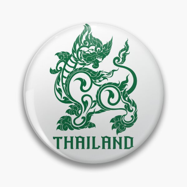 Item preview, Green singha lion sak yant thaistyle2 designed and sold by Bspaces.