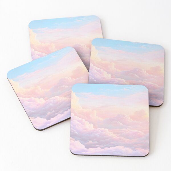Item preview, Serene Surrealistic Sky with Fluffy Cumulus Clouds and Soft Gradients designed and sold by graphicnew.