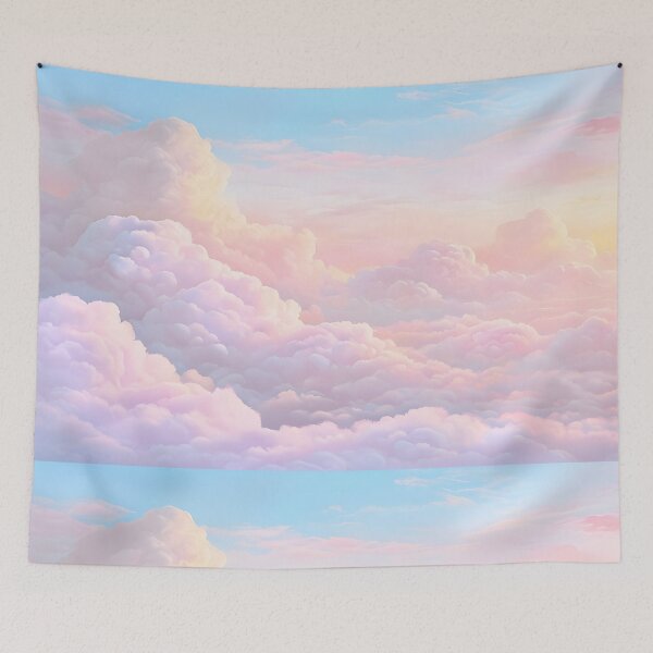 Item preview, Serene Surrealistic Sky with Fluffy Cumulus Clouds and Soft Gradients designed and sold by graphicnew.