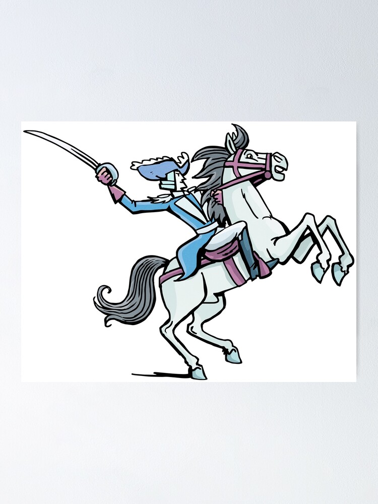 Alternate view of cavalry officer Poster