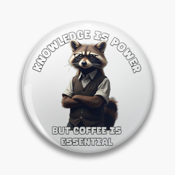 Item preview, Funny Raccoon Teacher T-Shirt - 'Knowledge is Power, Coffee is Essential' - Teacher Gift, Back to School, Educator Shirt designed and sold by AdaMerch.