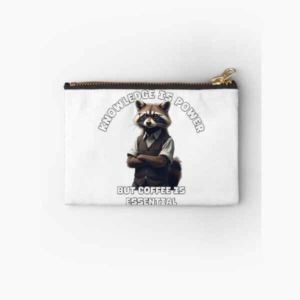 Item preview, Funny Raccoon Teacher T-Shirt - 'Knowledge is Power, Coffee is Essential' - Teacher Gift, Back to School, Educator Shirt designed and sold by AdaMerch.