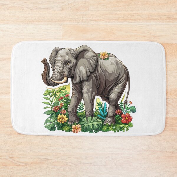 Item preview, Cute cartoon elephant designed and sold by Stickermagician.