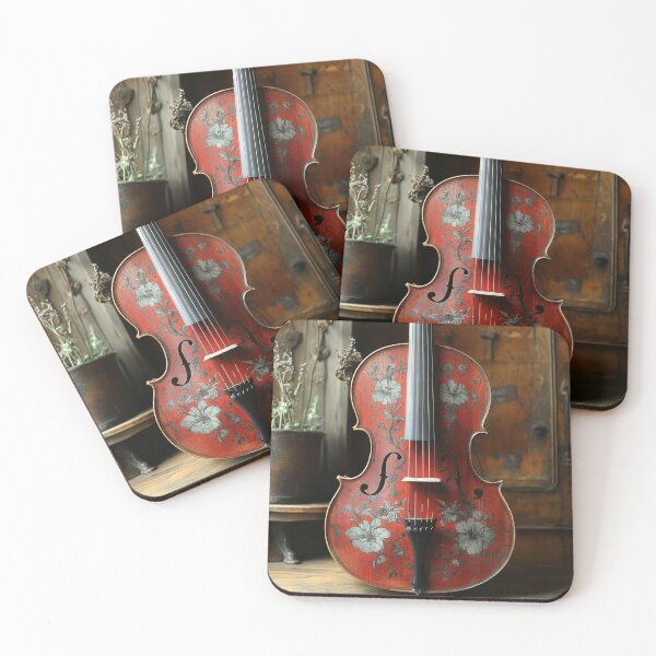 Item preview, Vintage Floral Embellished Violin designed and sold by Twisted Kids.