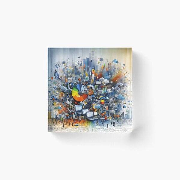 Item preview, Digital Harmony: The Future of Work designed and sold by e-not-shop.